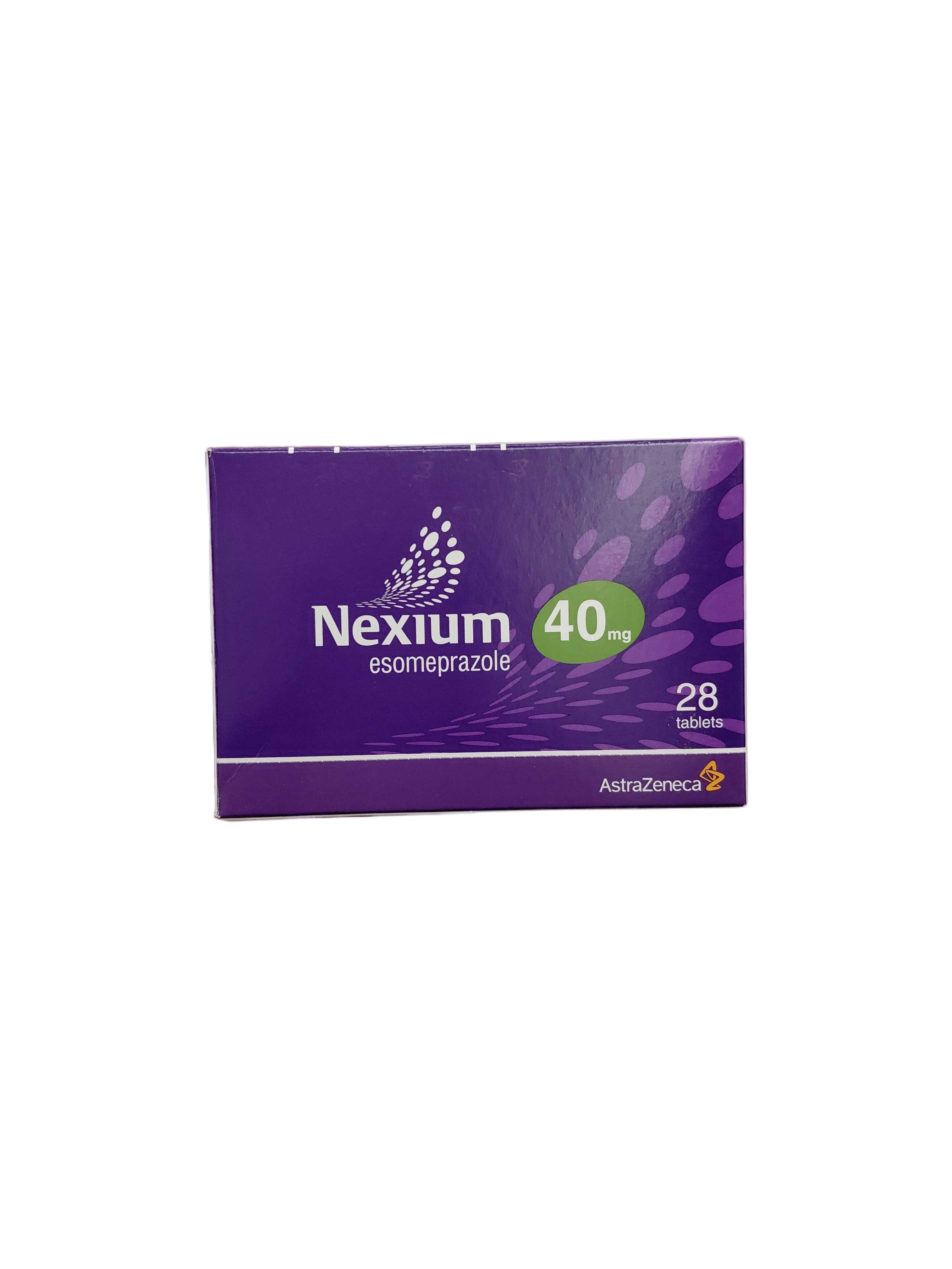 AstraZeneca Nexium 40mg Esomeprazole - 28 Tablets