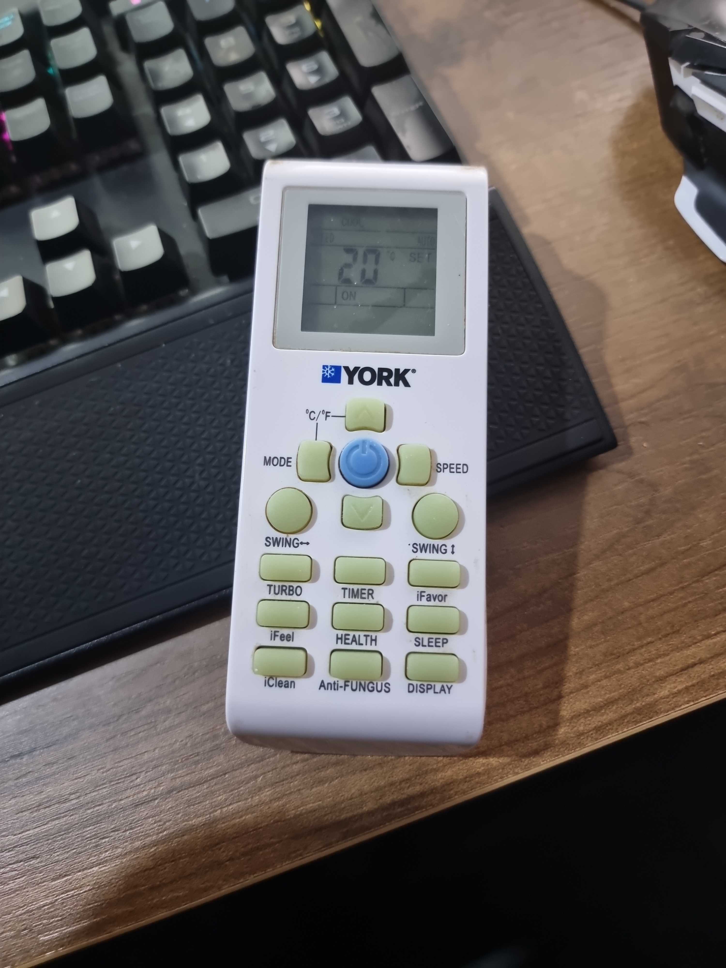 York YKR-P/001E Air Conditioner Remote Control