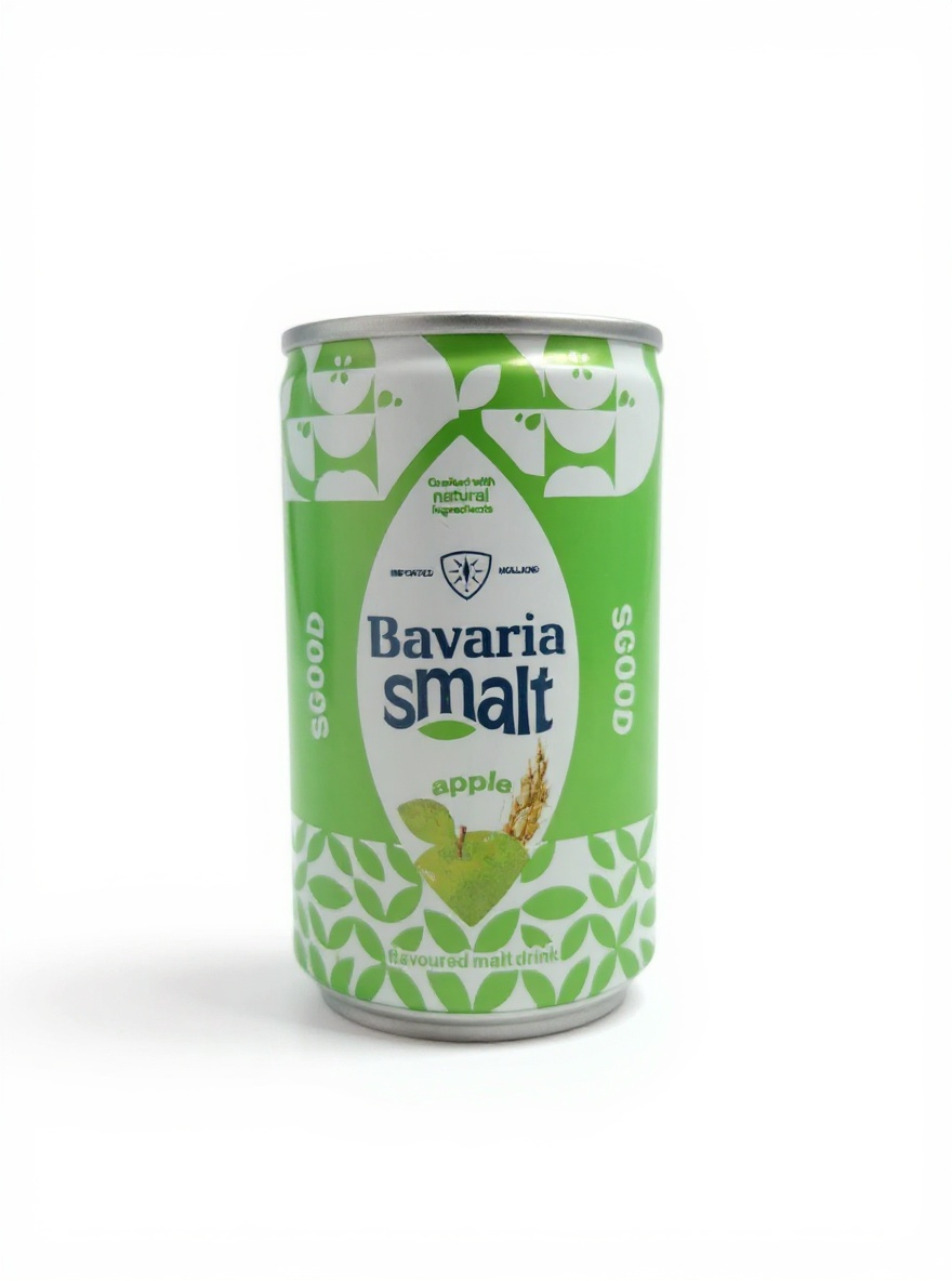 Bavaria Smalt Apple Flavoured Non-Alcoholic Malt Drink, 150ml Can
